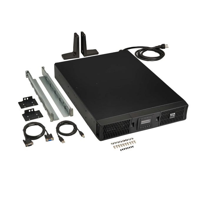 Eaton Tripp Lite SmartOnline 2000VA 1800W 2U Rack/Tower Double-Conversion UPS, 120V, LCD, TAA Compliant – SU2200RTXLCD2UTAA