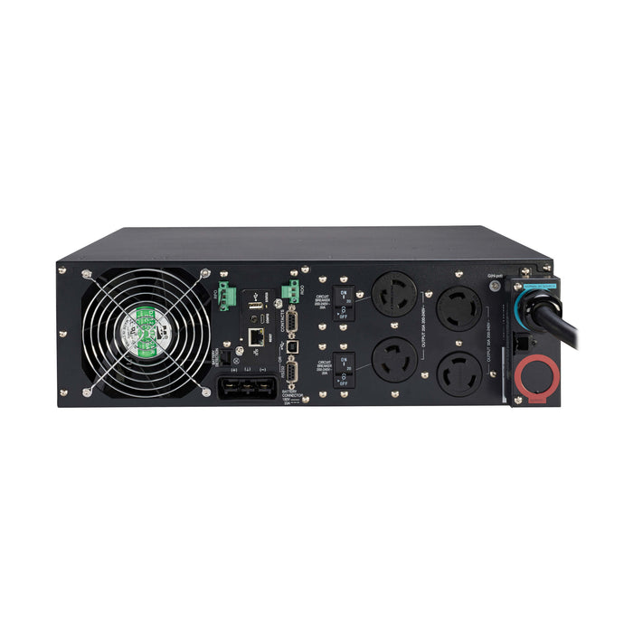 Eaton Tripp Lite SU6000RT3UTAA SmartOnline 6000VA 5400W 208V Double-Conversion UPS with Network Card, Extended Run, 3U Rack/Tower, TAA Compliant