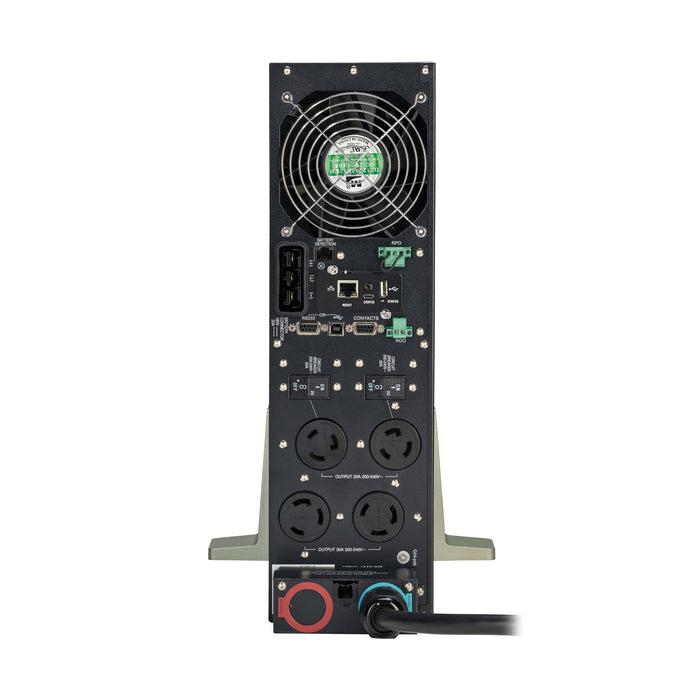 Eaton Tripp Lite SU6000RT3UTAA SmartOnline 6000VA 5400W 208V Double-Conversion UPS with Network Card, Extended Run, 3U Rack/Tower, TAA Compliant
