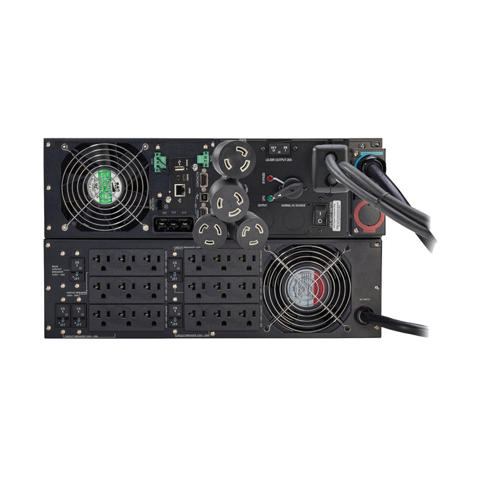 Eaton Tripp Lite SmartOnline 6000VA 5400W 120/208V Double-Conversion UPS with Stepdown Transformer & Maintenance Bypass, 6U Rack/Tower