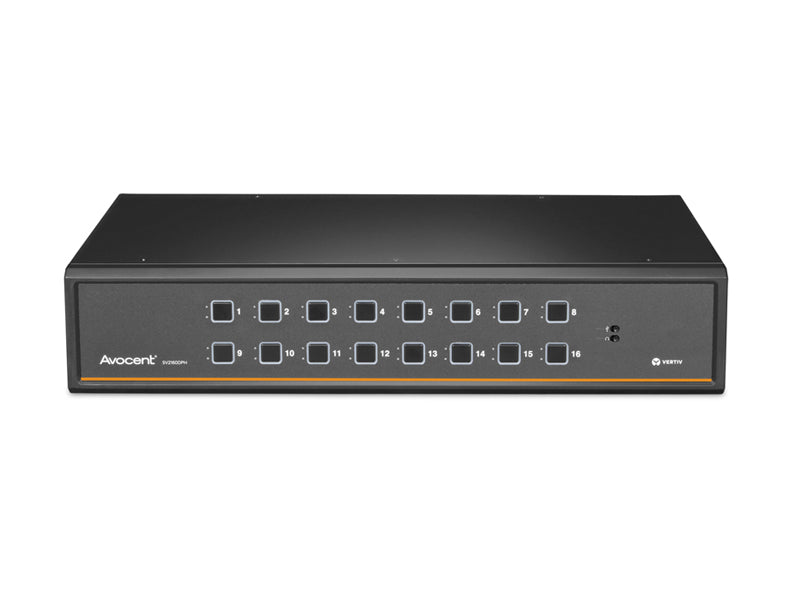 Vertiv Avocent SwitchView SV2160DPH | 16-Port Desktop KVM | Single Head | Universal Connector | TAA Compliant