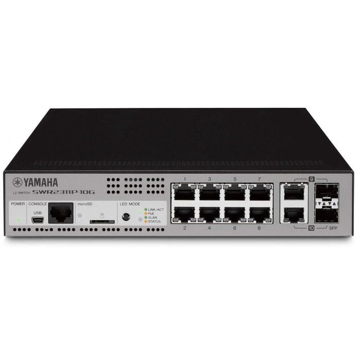 Yamaha SWR-2311P-10G - SWR2311P-10G 10 Port Powered Network Switch Yamaha