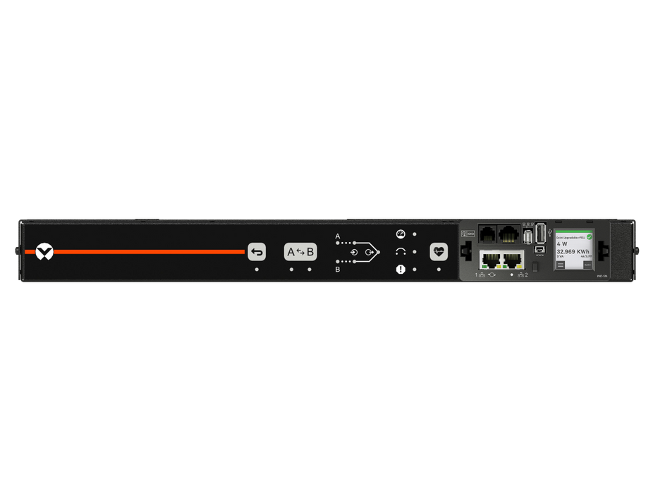 Vertiv VA7U11A0 Rack Transfer Switch with Switched Outlet Monitoring, 10A/15A