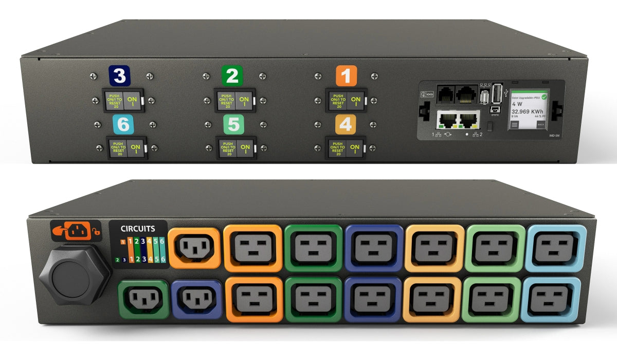 Vertiv VP4N62A1 Monitored Horizontal rPDU, 60A, 208V DELTA, 17.2kW