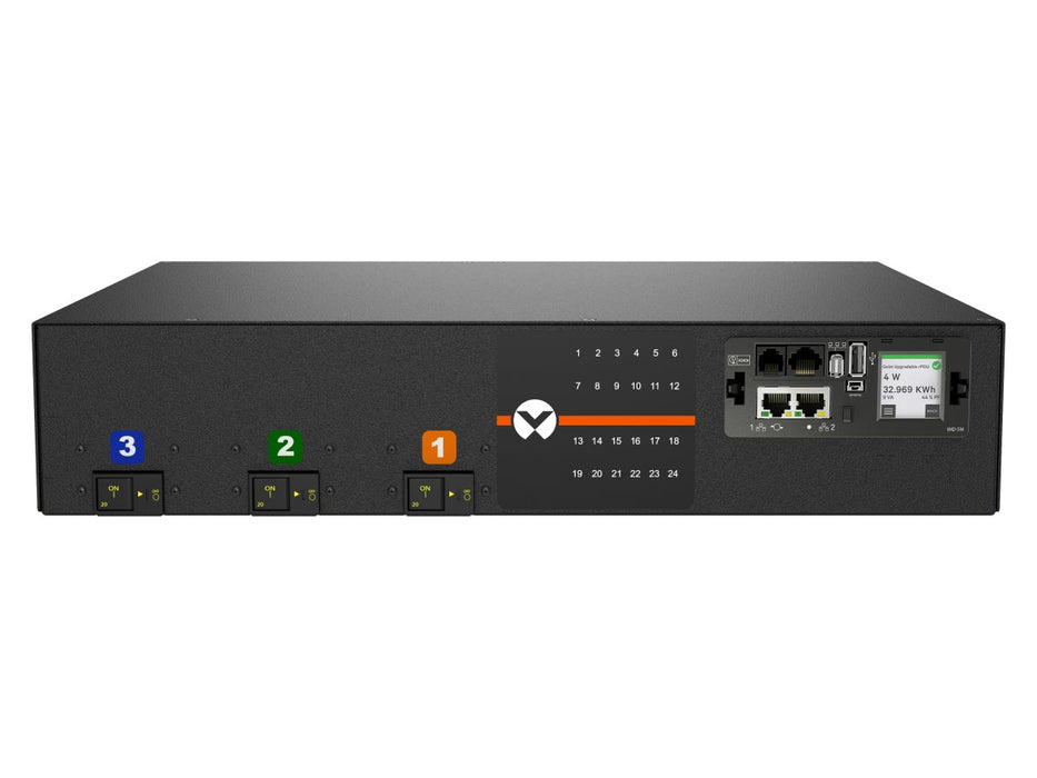 Vertiv VP6N32A2 Monitored rPDU, 30A 120/208V, 24 C13/C19, Horizontal