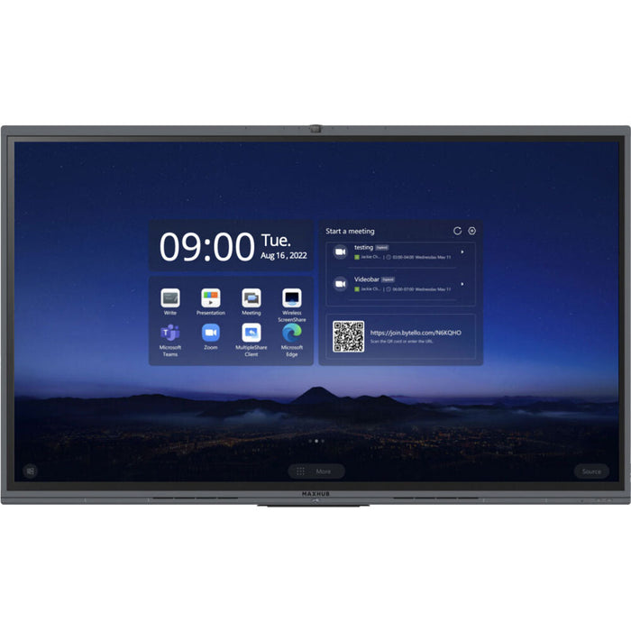 MaxHub V6 Classic Series 65" 4K UHD Flat Panel with Camera MaxHub