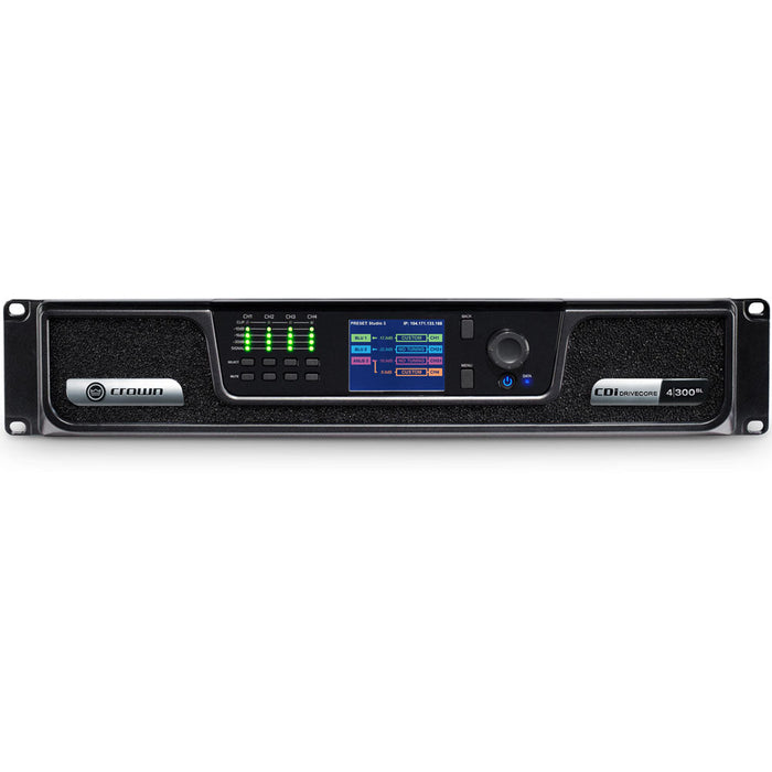 CROWN CDi DriveCore 4 300BL 4X300W Power Amplifier with BLU link CROWN