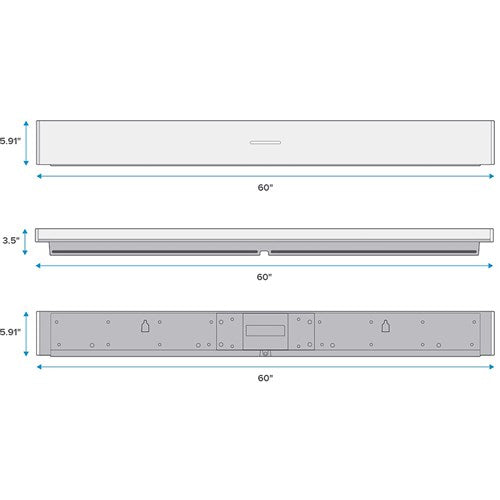 Nureva/DUAL-HDL300-B | audio conferencing system, Black, for spaces up to 30'x50' - Black Nureva