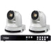 Media Processor Bundle LC200 CaptureVision System and Two PTZ Cameras with 20x Optical Zoom, White LUMENS